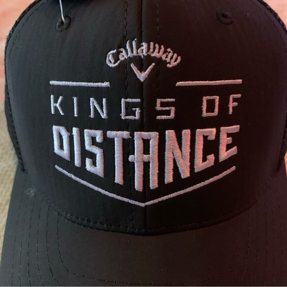 Callaway Kings of Distance Embroidered Black/Mesh Back Snapback Hat by Callaway - Picture 2 of 7